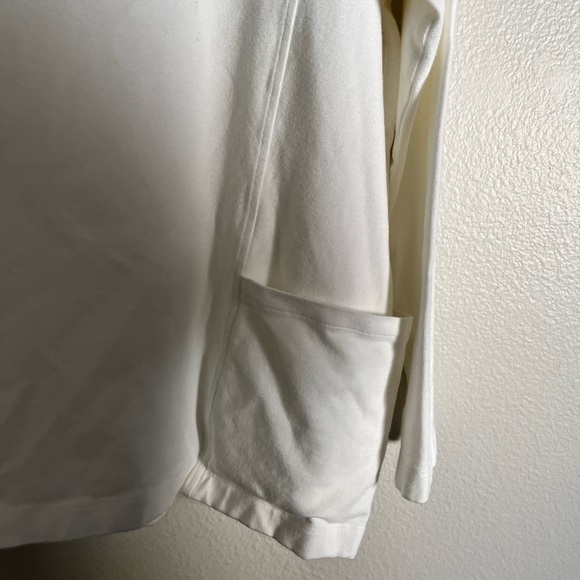 Eileen Fisher White Boat Neck Pocket Tunic Medium Minimalist chic - Picture 5 of 6